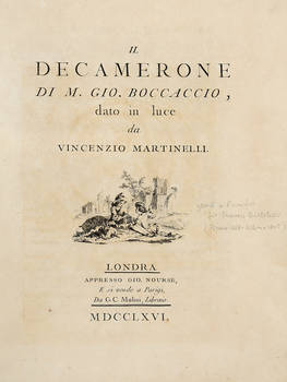 Il Decamerone, dato in luce da Vincenzo Martinelli.