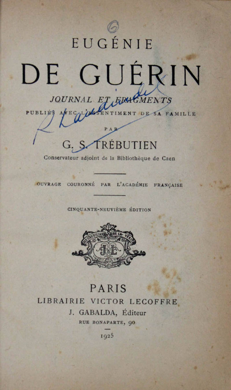 Journal et fragments.