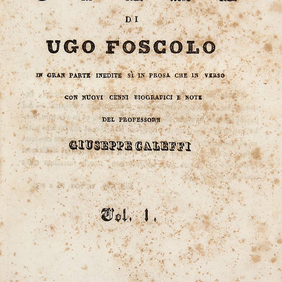 Scelte Opere, in gran parte inedite sì in prosa che in verso con nuovi cenni biografici e note del prof. Giuseppe Caletti.