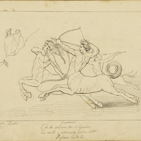 La Divina Commedia di Dante Alighieri, cioè l’Inferno, il Purgatorio, ed il Paradiso. Composto da Giovanni Flaxman scultore inglese, e tratto dall’incisione di Tommaso Piroli romano da Francesco Vason l’anno 1838. (Segue: ) N.7 tavole fatte sulla i La Divina Commedia di Dante Alighieri, cioè l’Inferno, il Purgatorio, ed il Paradiso. Composto da Giovanni Flaxman scultore inglese, e tratto dall’incisione di Tommaso Piroli romano da Francesco Vason l’anno 1838. (Segue: ) N.7 tavole fatte sulla i